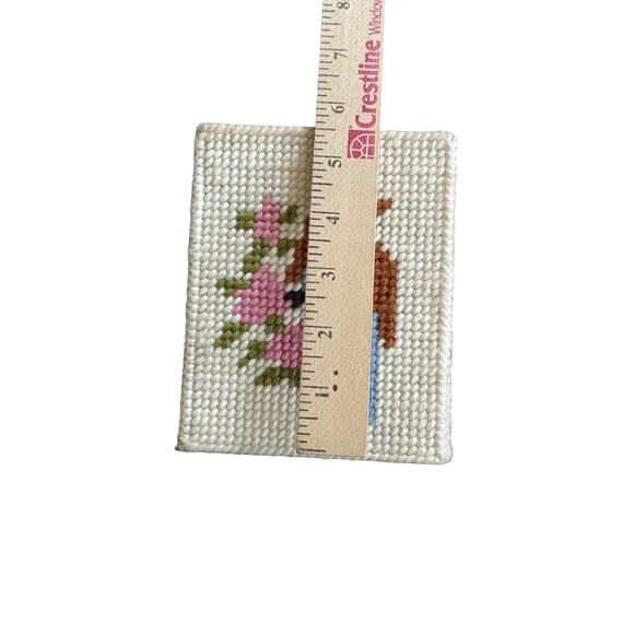 VTG Bird Square Tissue Box Cover Bathroom Decor Birder Watcher Bluebird READ - Picture 6 of 7